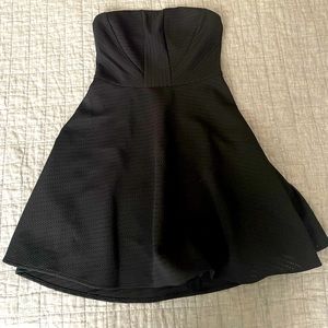 Express Strapless Fit and Flare dress